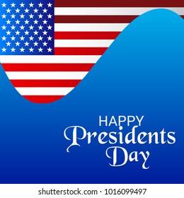 Vector illustration of a Background for Happy Presidents Day.