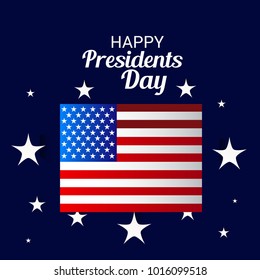 Vector illustration of a Background for Happy Presidents Day.