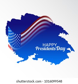 Vector illustration of a Background for Happy Presidents Day.