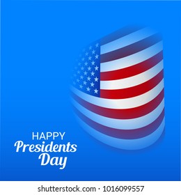 Vector illustration of a Background for Happy Presidents Day.