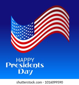 Vector illustration of a Background for Happy Presidents Day.