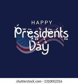 Vector illustration of a background for Happy Presidents Day.