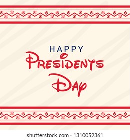 Vector illustration of a background for Happy Presidents Day.