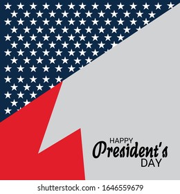 Vector illustration of a Background for Happy President's Day.