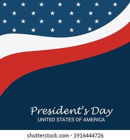 Vector illustration of a background for Happy Presidents Day.