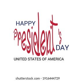 Vector illustration of a background for Happy Presidents Day.