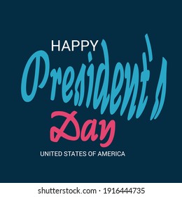 Vector illustration of a background for Happy Presidents Day.