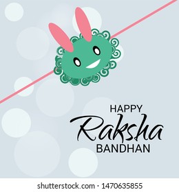 Vector illustration of a Background for Happy Raksha Bandhan Indian festival of sisters and brothers. 
