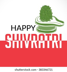 Vector illustration of a background for Happy Shivratri.