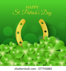 Vector illustration of a background for Happy St. Patrick's Day.
