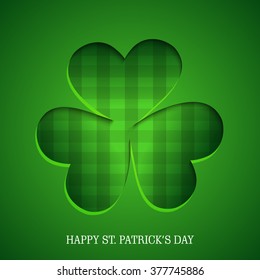 Vector illustration of a background for Happy St. Patrick's Day.