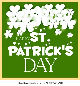 Vector illustration of a background for Happy St. Patrick's Day.