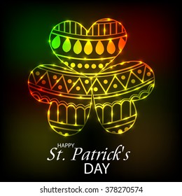 Vector illustration of a background for Happy St. Patrick's Day.