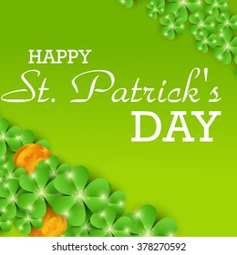 Vector illustration of a background for Happy St. Patrick's Day.