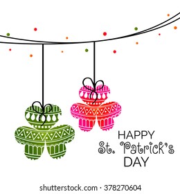 Vector illustration of a background for Happy St. Patrick's Day.