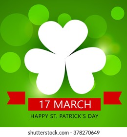 Vector illustration of a background for Happy St. Patrick's Day.