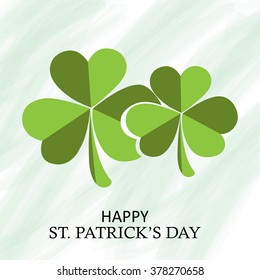 Vector illustration of a background for Happy St. Patrick's Day.