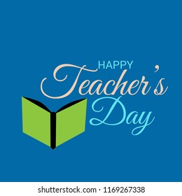 Vector illustration of a Background for Happy Teacher's Day.