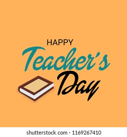 Vector illustration of a Background for Happy Teacher's Day.