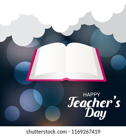 Vector illustration of a Background for Happy Teacher's Day.