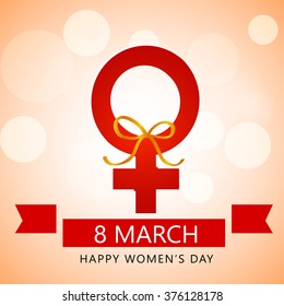 Vector illustration of a background for Happy Women's Day celebrations concept .