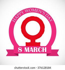 Vector illustration of a background for Happy Women's Day celebrations concept .