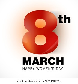 Vector illustration of a background for Happy Women's Day celebrations concept .