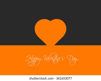 Vector illustration or background with heart for happy valantine day.