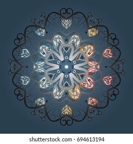 Vector illustration. Background. Holiday design for Christmas and New Year fashion prints. Christmas background with snowflakes abstract background. Snowflakes. Vector illustration.