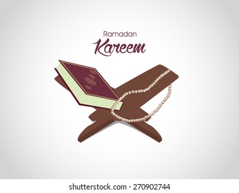 Vector Illustration or  background for holy month of muslim community Ramadan Kareem. 