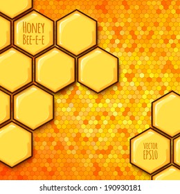 vector illustration. background with honeycombs