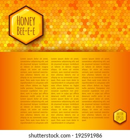 vector illustration. background with honeycombs