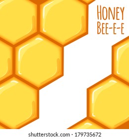 vector illustration. background with honeycombs and place for text