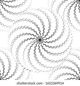 vector illustration background image of a fantastic flower with white crescent moon petals with a black stroke on a white background