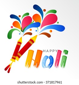 Vector illustration of a background for Indian Festival Holi celebration.