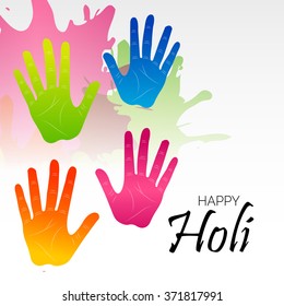 Vector illustration of a background for Indian Festival Holi celebration.