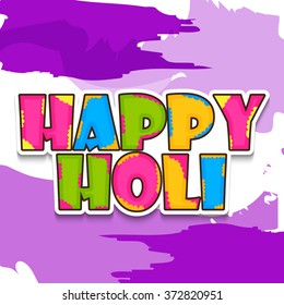 Vector illustration of a  background for Indian Festival Holi celebration.