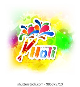 Vector illustration of a background for Indian Festival Holi celebration.