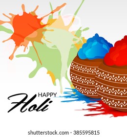 Vector illustration of a background for Indian Festival Holi celebration.