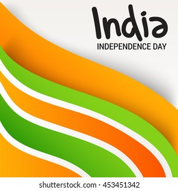 Vector illustration of a background for Indian Independence Day.