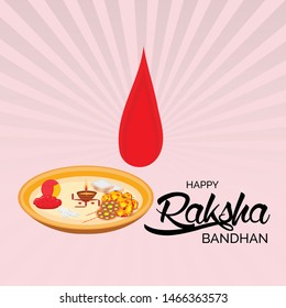 Vector Illustration of a Background for Indian Religious Festival Raksha Bandhan.