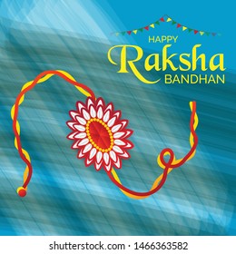 Vector Illustration of a Background for Indian Religious Festival Raksha Bandhan.