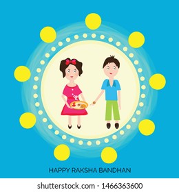 Vector Illustration of a Background for Indian Religious Festival Raksha Bandhan.