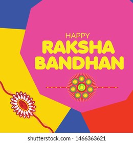 Vector Illustration of a Background for Indian Religious Festival Raksha Bandhan.