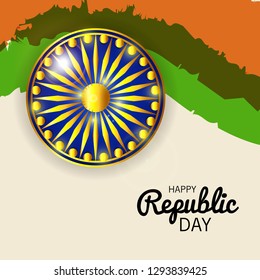 Vector illustration of a Background for Indian Republic day concept.