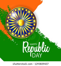 Vector illustration of a Background for Indian Republic day concept.