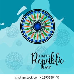 Vector illustration of a Background for Indian Republic day concept.