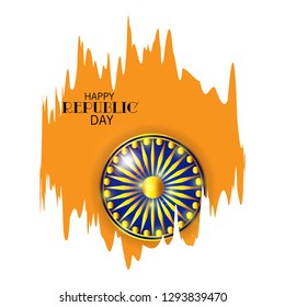 Vector illustration of a Background for Indian Republic day concept.