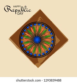 Vector illustration of a Background for Indian Republic day concept.