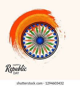 Vector illustration of a Background for Indian Republic day concept.